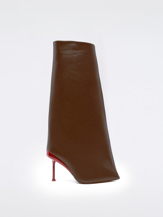 Carlita Pointy Toe Trouser Boots - Carmel Brown