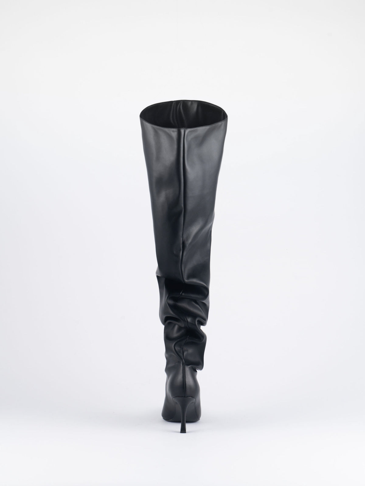 Young City Thigh High Trouser Boots - Black