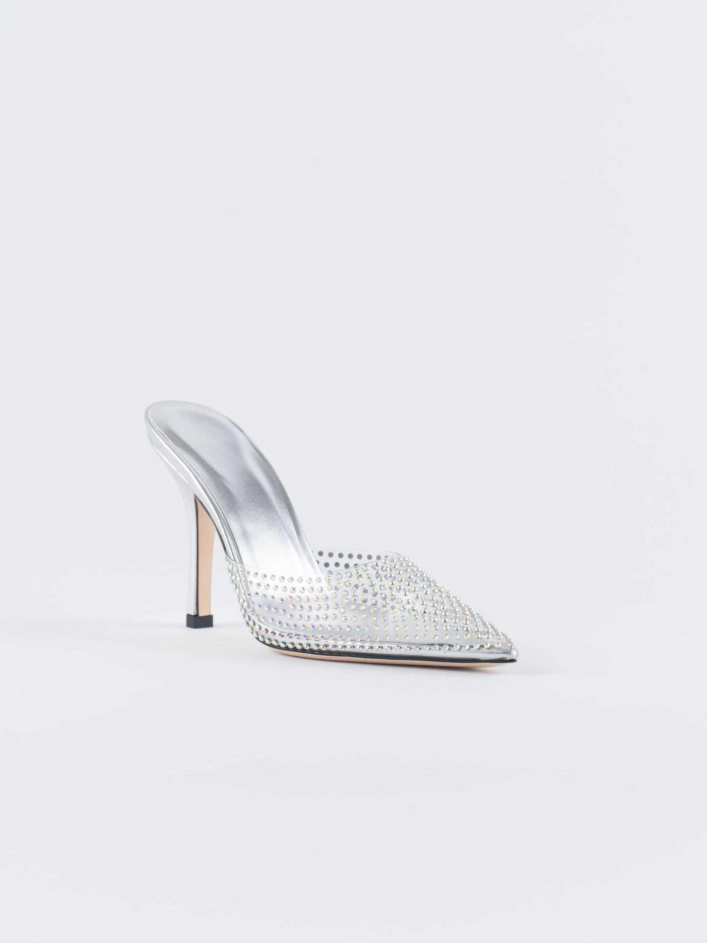 Moonlight Crystal Embellished Sandals - Clear